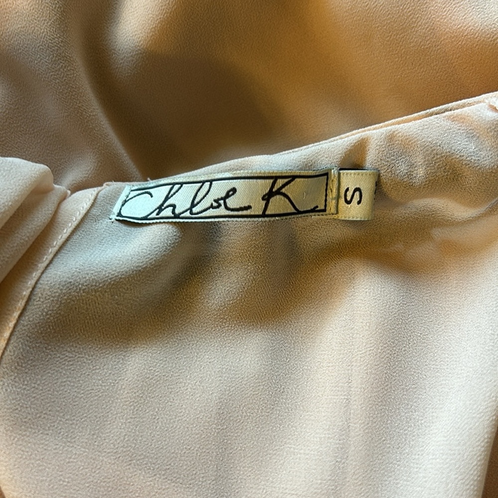 Chloe K Beaded Sleeveless Blouse – Light Peach – Size Small - Picture 6 of 6